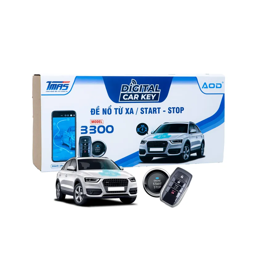 Hình ảnh xe Đề nổ từ xa Digital Carkey