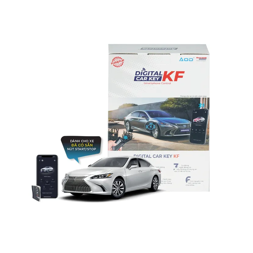 Hình ảnh xe Đề nổ từ xa Digital Carkey