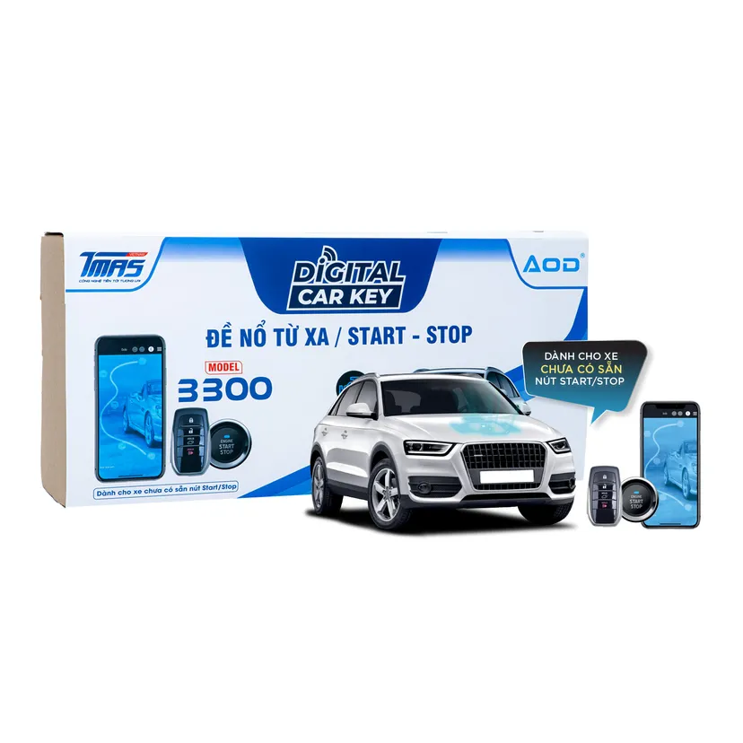 Hình ảnh xe Đề nổ từ xa Digital Carkey