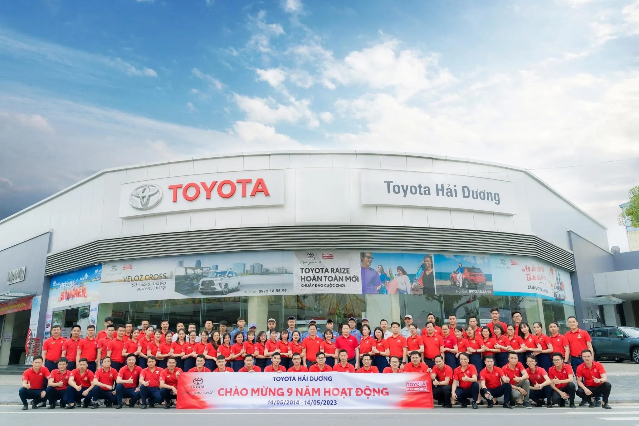 Banner cửa hàng TOYOTA HẢI DƯƠNG