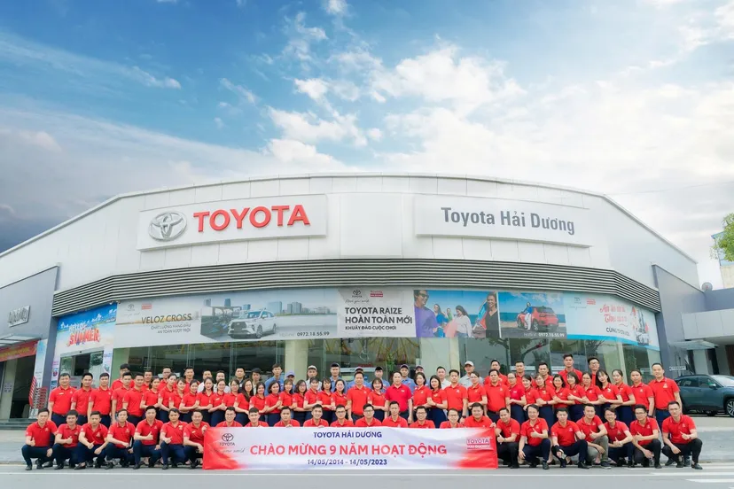 Banner cửa hàng TOYOTA HẢI DƯƠNG
