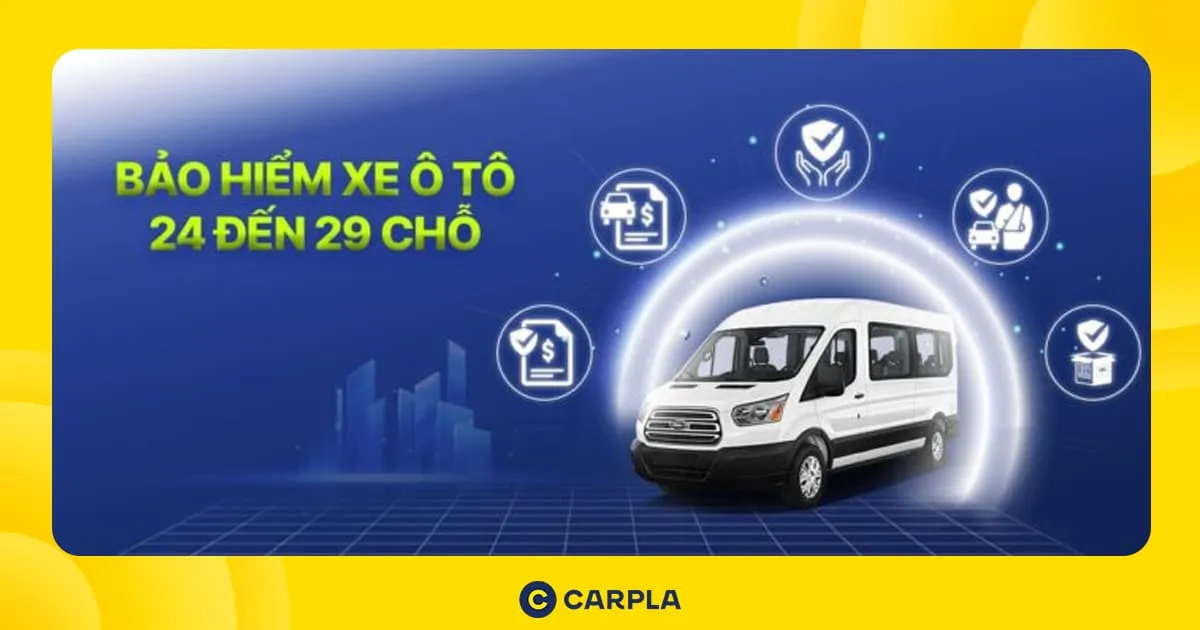 Bảo hiểm xe ô tô 24 đến 29 chỗ: Lựa chọn phù hợp và mức phí bảo hiểm