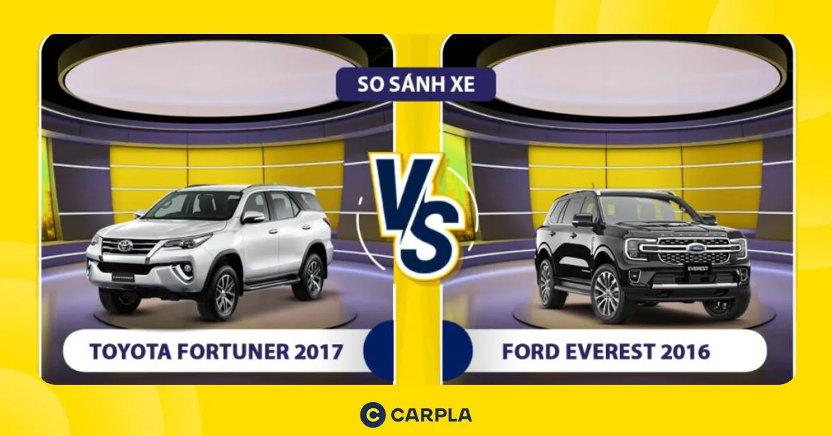 So sánh xe Toyota Fortuner 2017 và Ford Everest 2016
