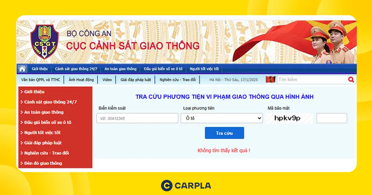 Cách tra cứu giấy phép lái xe bị tạm giữ trực tuyến