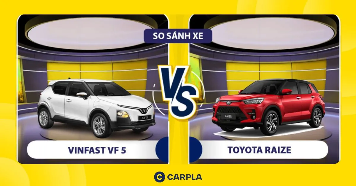 So sánh xe VinFast VF 5 và Toyota Raize – Có nên chọn công nghệ “xanh”?