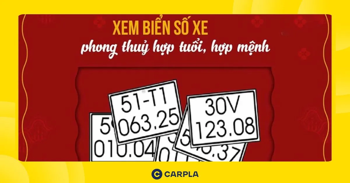 Cách xem biển số xe hợp tuổi và hợp phong thủy
