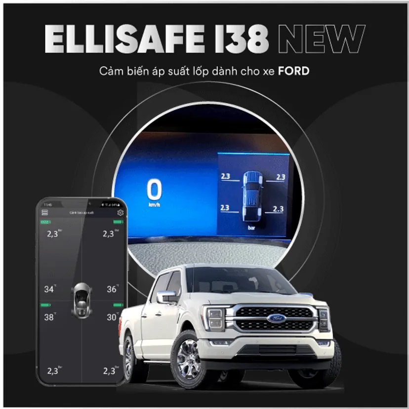 Hình ảnh xe Cảm biến áp suất lốp ICAR Ellisafe i38 New
