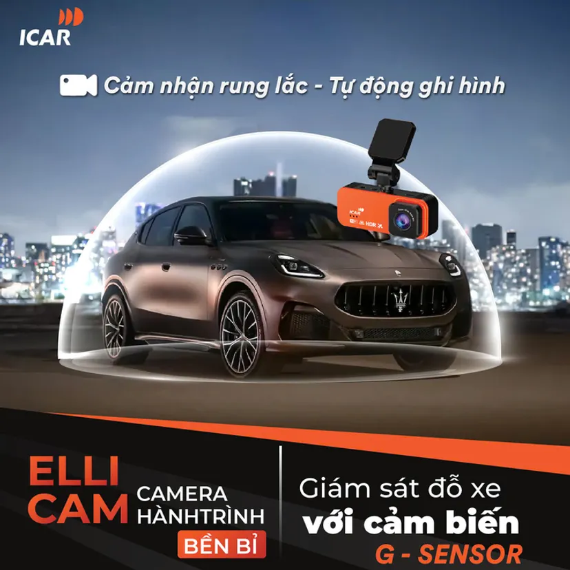Hình ảnh xe Camera hành trình ICAR Ellicam A650S
