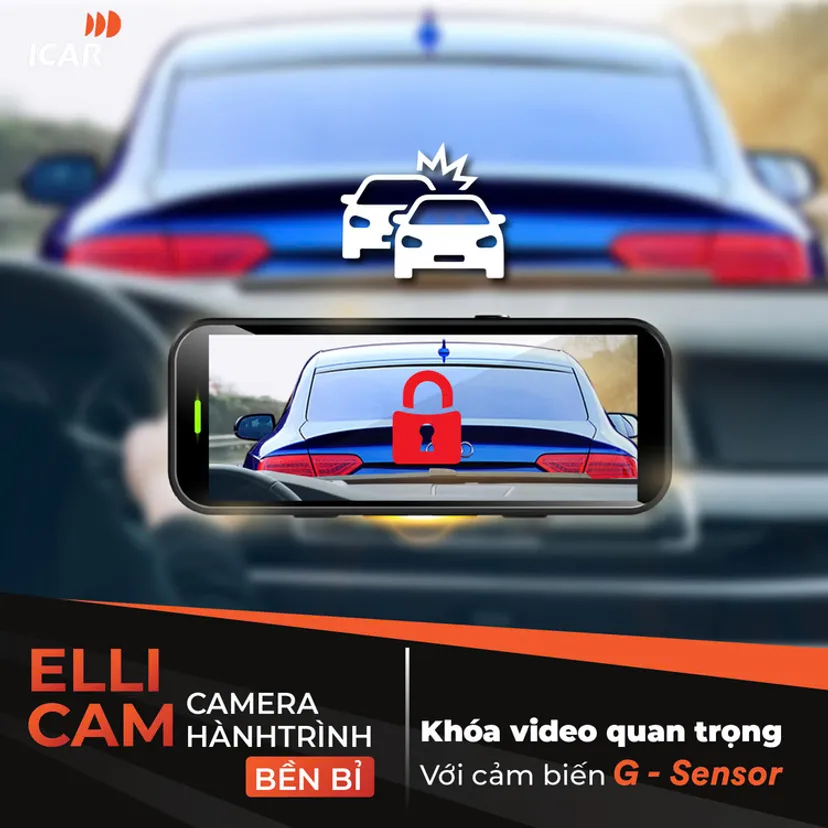 Hình ảnh xe Camera hành trình ICAR Ellicam A650S