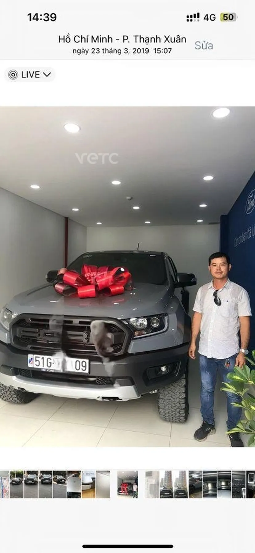 Hình ảnh xe Ford Ranger 2019 Xám 160.000 km