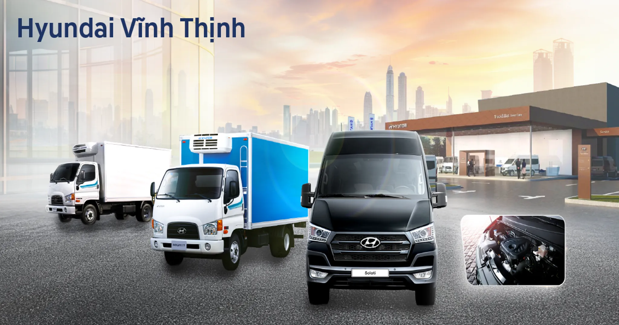 Banner cửa hàng HYUNDAI VĨNH THỊNH