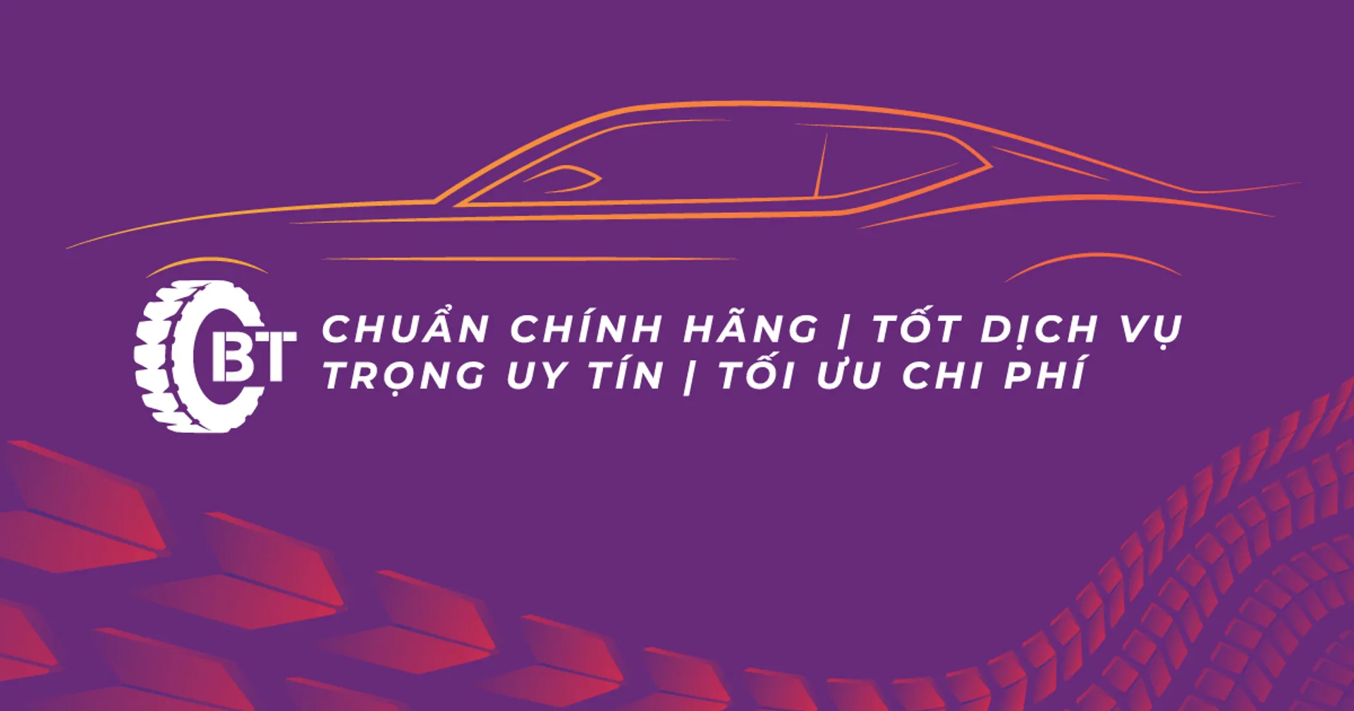 Banner cửa hàng TRUNG TÂM DỊCH VỤ LỐP XE BÍCH THƯ