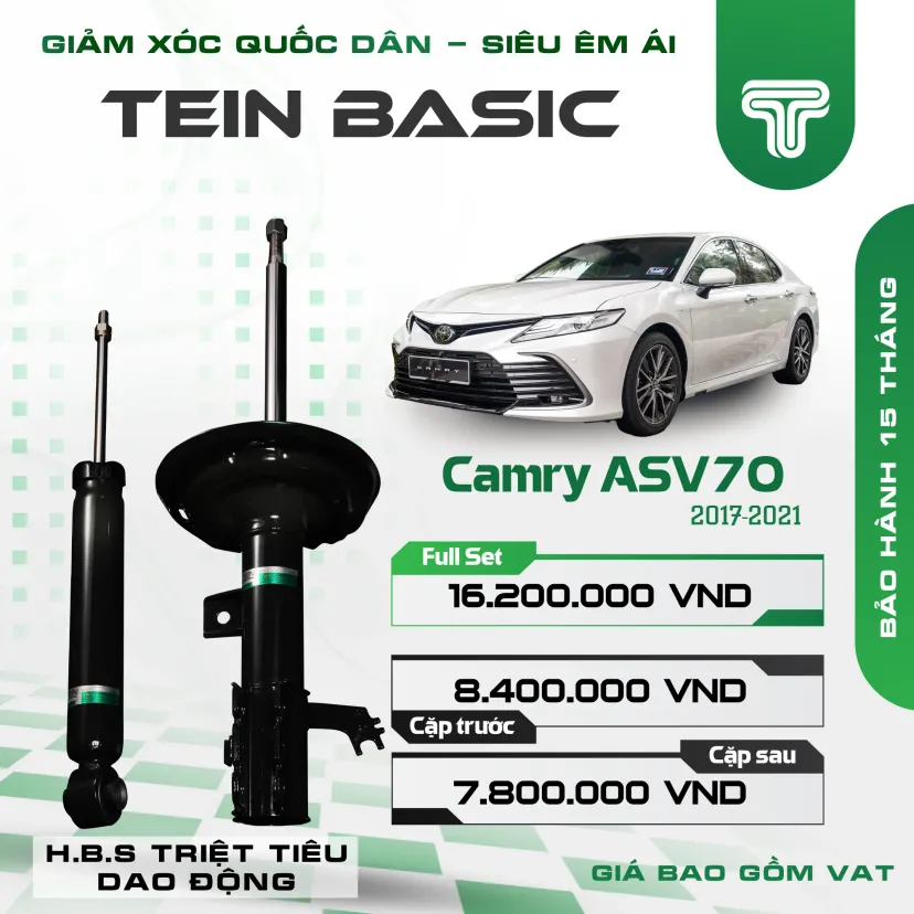 Hình ảnh xe Phuộc Nhún TOYOTA CAMRY ASV70 (2017-2022) TEIN BASIC
