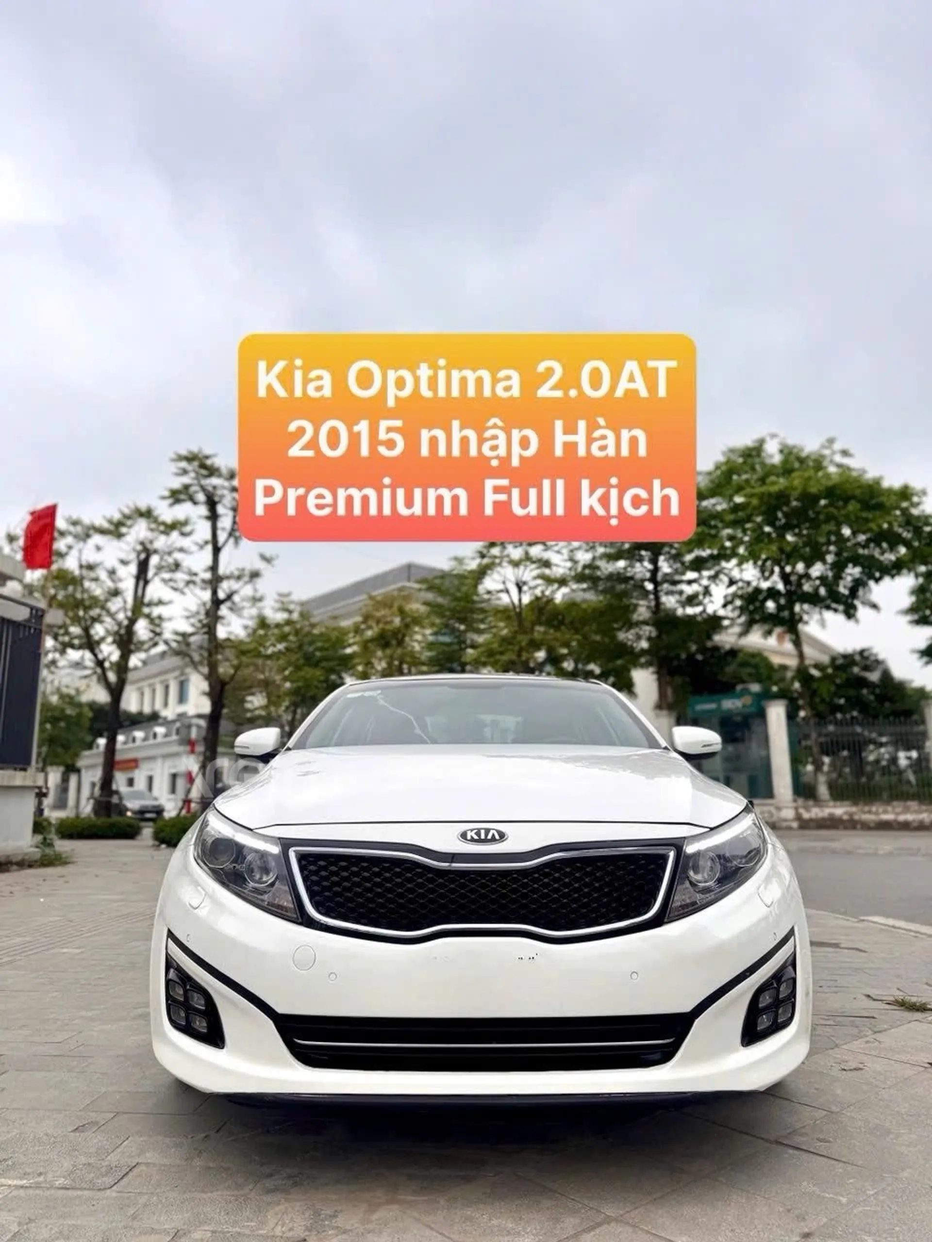 Hình ảnh xe KIA OPTIMA 2015 TRẮNG 90.000 KM