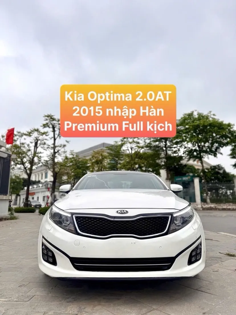 Hình ảnh xe KIA OPTIMA 2015 TRẮNG 90.000 KM
