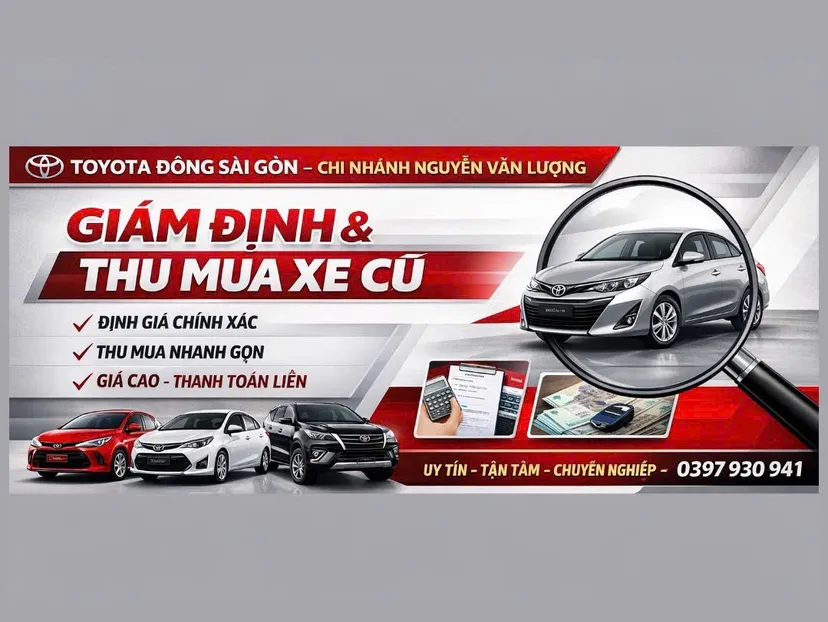 Banner cửa hàng TOYOTA NGUYỄN VĂN LƯỢNG
