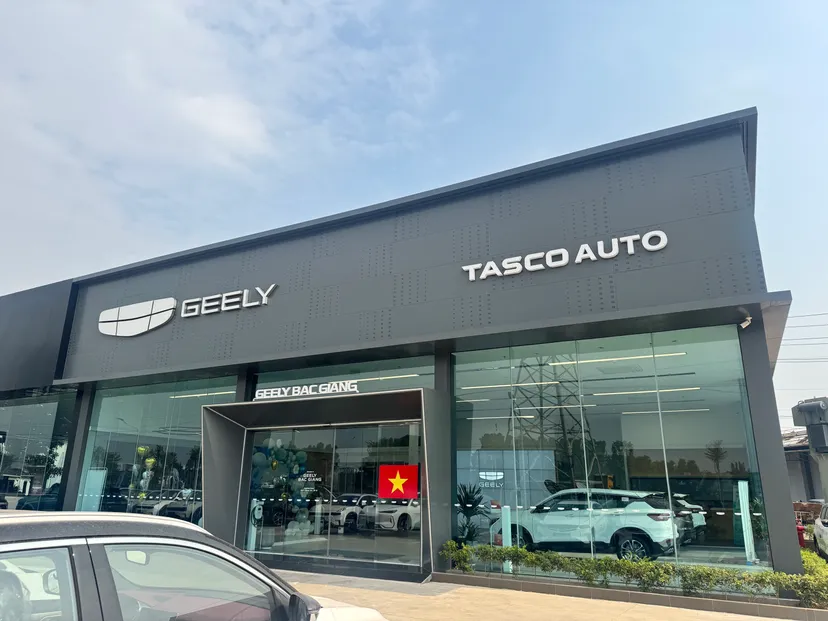 Banner cửa hàng Geely Bắc Giang