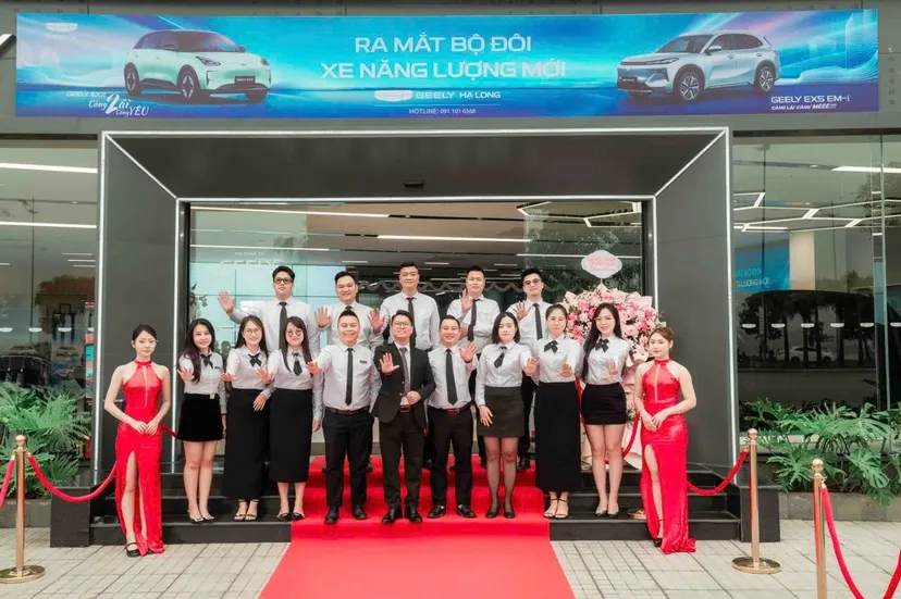Banner cửa hàng Geely Hạ Long