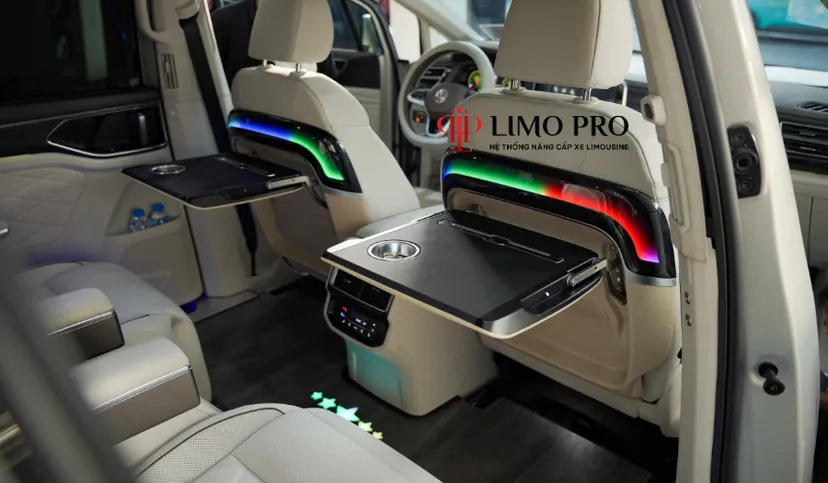 Hình ảnh xe BÀN LÀM VIỆC GẮN GHẾ TÀI – PHỤ | CHỈNH ĐIỆN HOẶC CHỈNH CƠ | LED ĐỔI MÀU CỰC SANG!