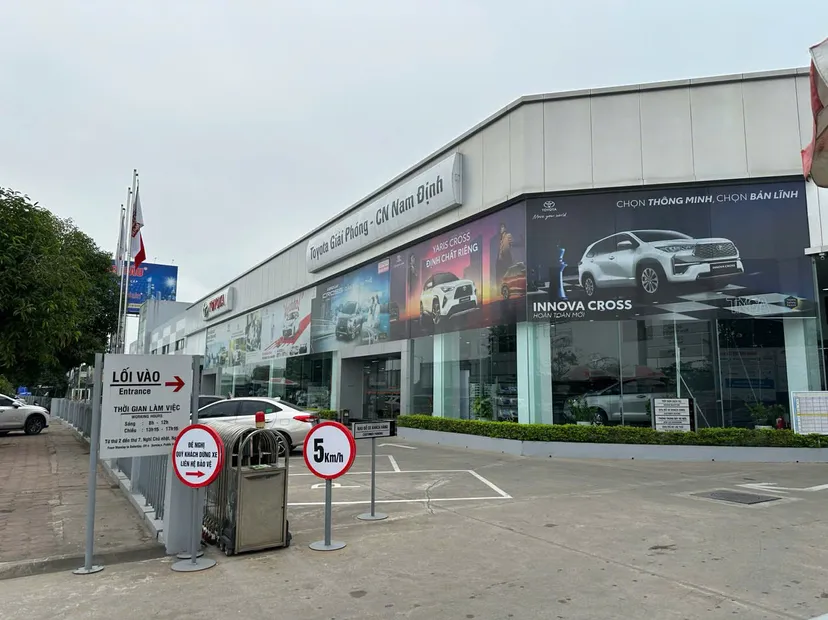 Banner cửa hàng TOYOTA NAM ĐỊNH