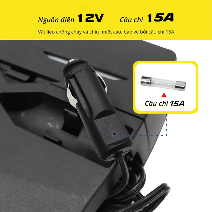 Hình ảnh xe Bơm Mini Michelin 5818 ( Bơm tự vá )