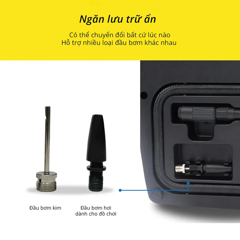 Hình ảnh xe Bơm Mini Michelin 5818 ( Bơm tự vá )