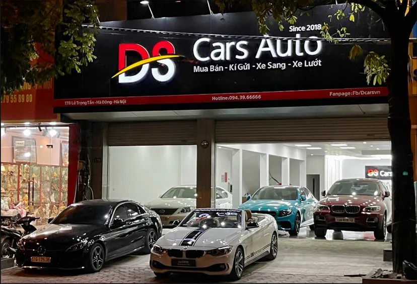 Banner cửa hàng DSCARS AUTO