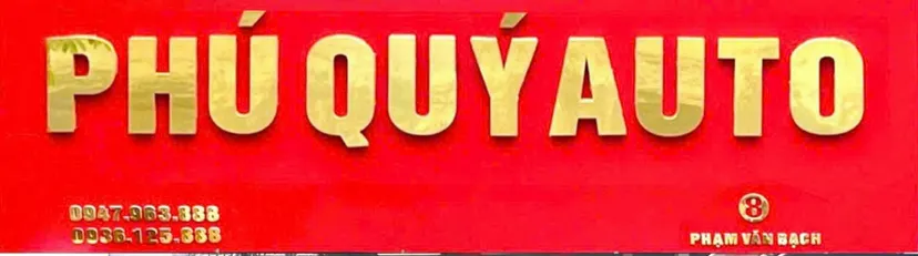 Banner cửa hàng PHÚ QUÝ AUTO